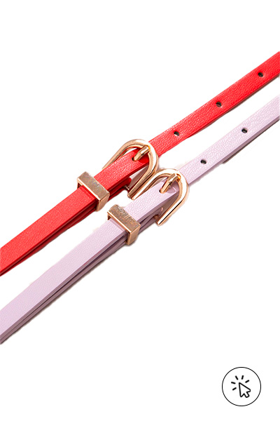 Kit de 2 cintos finos multicor laranja e rosa claro - 7 estilos universais - quais são os 7 estilos universais - quem criou os 7 estilos universais - estilo criativo