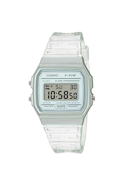 relógio casio visor digital branco, parte da seleção de presentes de dia das mães com dicas de smartphones e eletrônicos