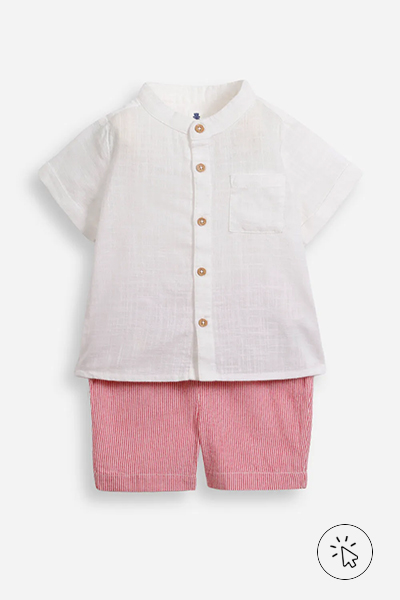 conjunto infantil camiseta off-white e bermuda listrada - como improvisar uma fantasia infantil