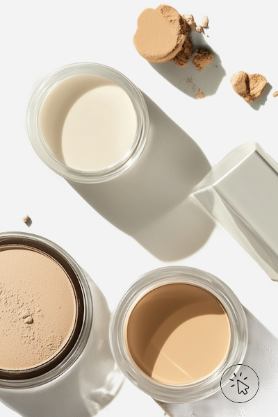 Imagens ilustrativas de base e pó compacto. Compre produtos de beleza na C&A! - para que serve cada pincel de maquiagem