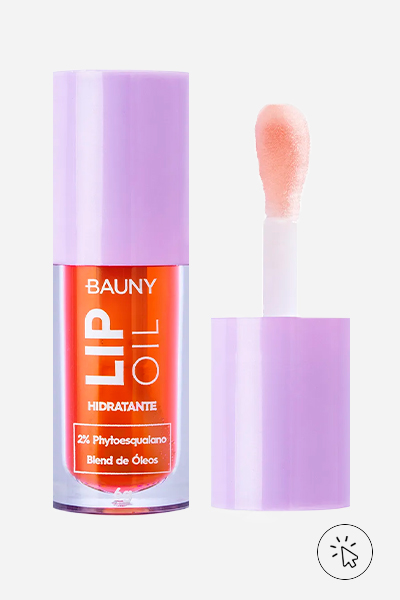 Gloss Bauny lip oil frappuccino marrom - cuidados com os lábios - o que passar nos lábios ressecados