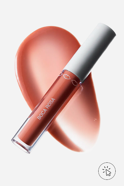 Gloss labial Boca Rosa Hidra Lábios bege translúcido - cuidados com os lábios - o que passar nos lábios ressecados