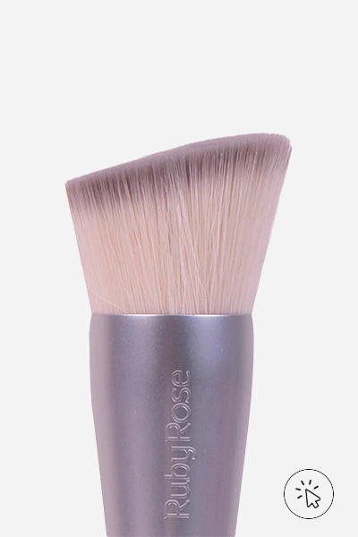 Pincel Kabuki Ruby Rose chanfrado holographic - para que serve cada pincel de maquiagem