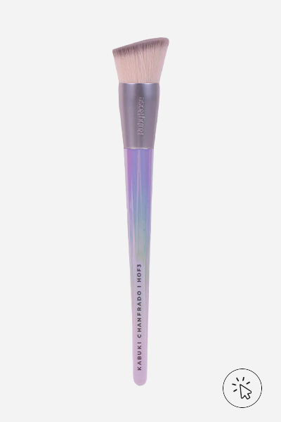 Pincel Kabuki Ruby Rose chanfrado holographic - para que serve cada pincel de maquiagem
