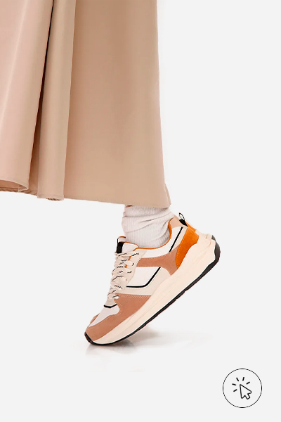 Tênis chunky casual ACE marrom caramelo - tênis que estão na moda - tênis femininos que estão na moda