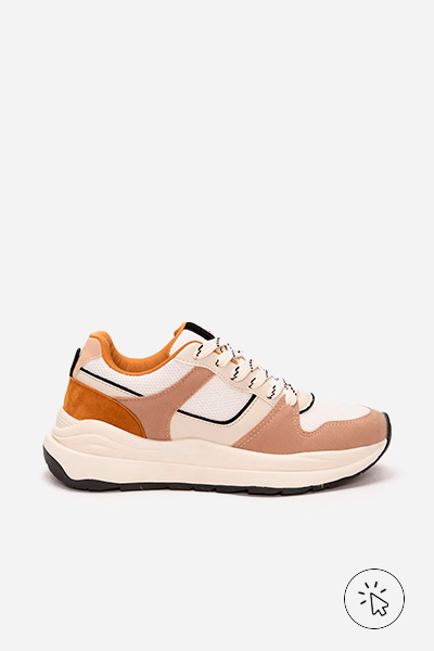 Tênis chunky casual ACE marrom caramelo - tênis que estão na moda - tênis femininos que estão na moda
