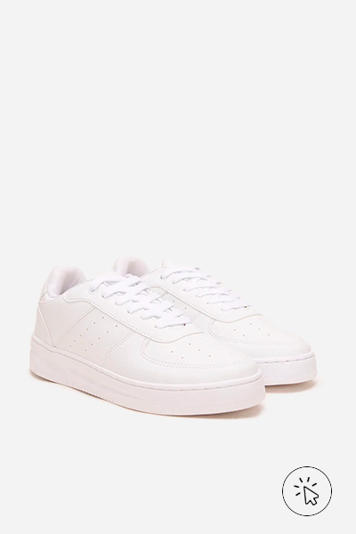 Tênis casual cano baixo ACE branco - tênis que estão na moda - tênis femininos que estão na moda