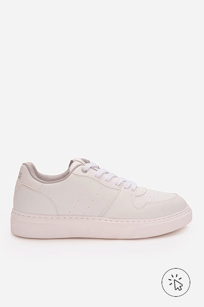 Tênis casual cano baixo ACE branco - tênis que estão na moda - tênis masculino que estão na moda