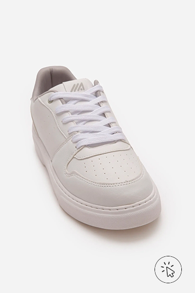 Foto do tênis casual cano baixo ACE branco - look comfy para show de trap - o que é comfy