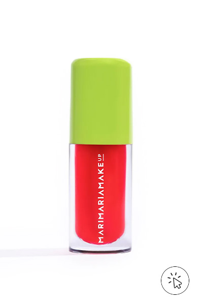 Gloss labial Mari Maria lip juice melancia rosa- moda anos 70 - moda feminina dos anos 70 - look anos 70 - roupas anos 70 - como era a moda dos anos 70