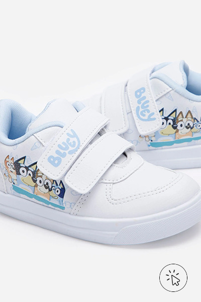 Tênis velcro Bluey branco