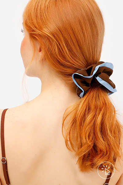 Scrunchie feminino acetinado multicor - roupas anos 90 - look anos 90 - moda anos 90 - como era a moda nos anos 90