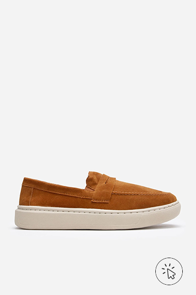 Tênis slip-on texturizado Oneself caramelo