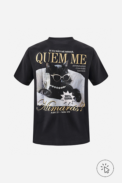 Camiseta para o signo de Touro da coleção da Marcia Sensitiva na C&A