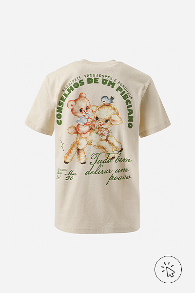 Camiseta para o signo de Peixes da coleção da Marcia Sensitiva na C&A