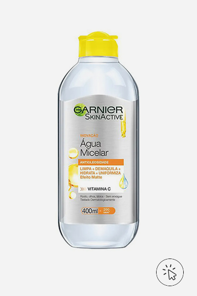 Água micelar Garnier Skinactive Vitamina C Antioleosidade - como tirar maquiagem - o que é demaquilante	 - tipos de demaquilante 