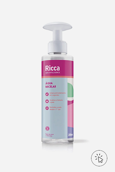 Água micelar Ricca - como tirar maquiagem - o que é demaquilante	 - tipos de demaquilante 