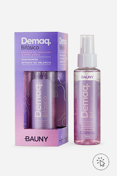 Demaquilante bifásico Bauny - como tirar maquiagem - o que é demaquilante	 - tipos de demaquilante 