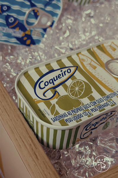 Latas de sardinha exclusivas no evento C&A e Coqueiro