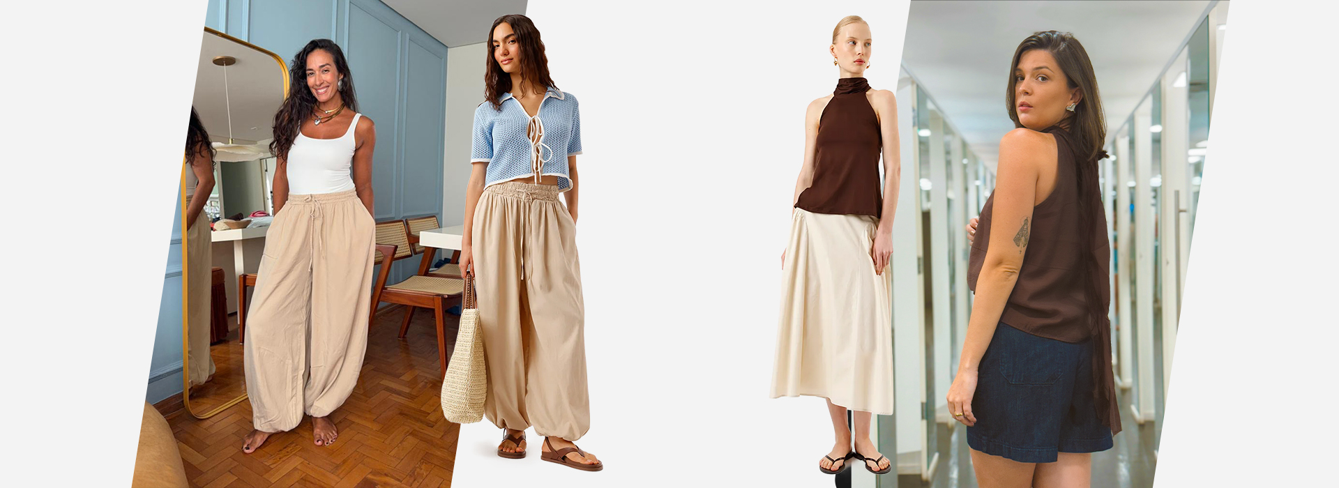 Curadoria de looks de verão por Aline Kupty e Ju Monjardim