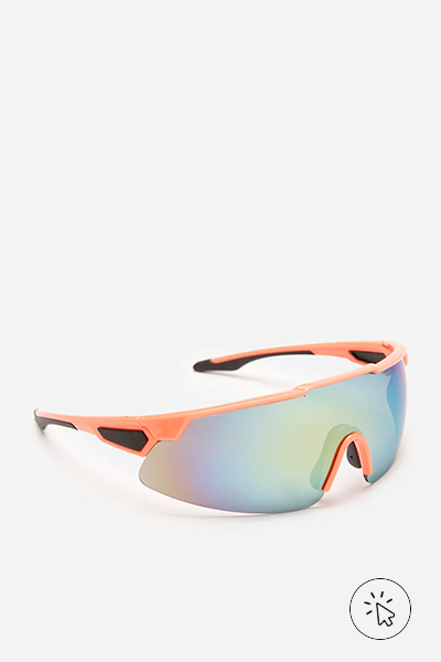 Óculos de sol esportivo ACE unissex laranja e rosa lente furtacor