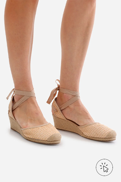 Sandália boho espadrille feminina texturizada Oneself bege