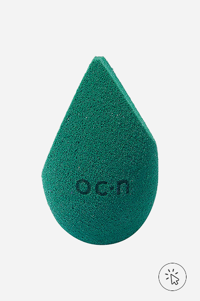 Esponja de maquiagem Oceane Sister Blend verde - como lavar pincel e esponja de maquiagem - como lavar pincel de maquiagem