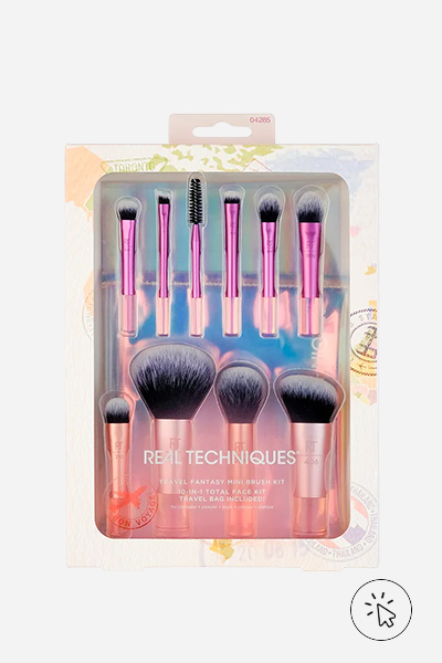 Kit mini pincéis para maquiagem e viagem travel bag Best 10 Real Techniques - como lavar pincel e esponja de maquiagem - como lavar pincel de maquiagem