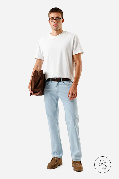 Calça jeans masculina reta básica azul - como lavar calça jeans