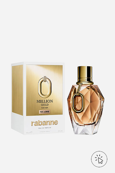 Perfume feminino Rabanne Million Gold for Her Pure Jasmine Eau de Parfum 90ml - onde aplicar perfume