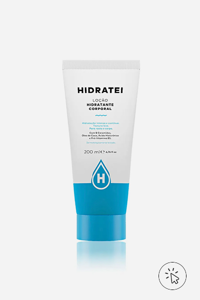 Loção corporal Hidratei hidratante 200ml - onde aplicar perfume