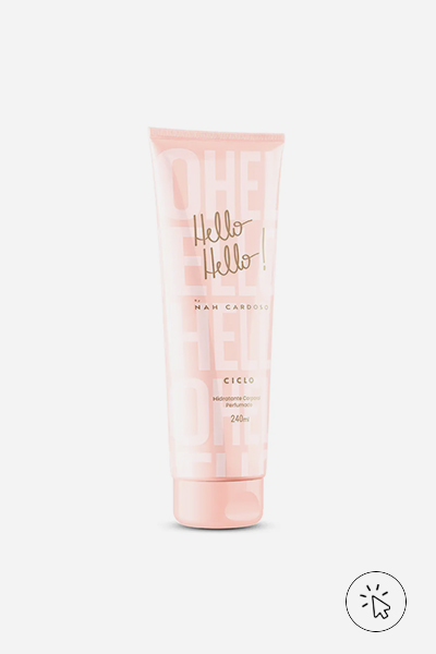 Loção hidratante Hello Hello Nah Cardoso 240ml Ciclo Único - onde aplicar perfume
