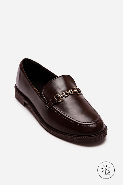 Mocassim com bridão Oneself marrom