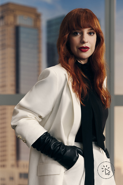 Antonia Petta veste alfaitaria da coleção C&A & Editoras de Moda