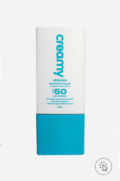 Protetor solar Creamy Watery Fluid FPS 50 - skincare - o que é skincare - como fazer skincare - qual a ordem dos produtos de skincare