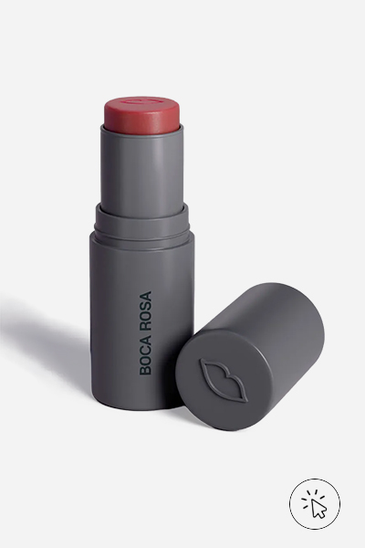 Boca Rosa Stick Cor blush sombra batom Beagá - como passar sombra nos olhos 