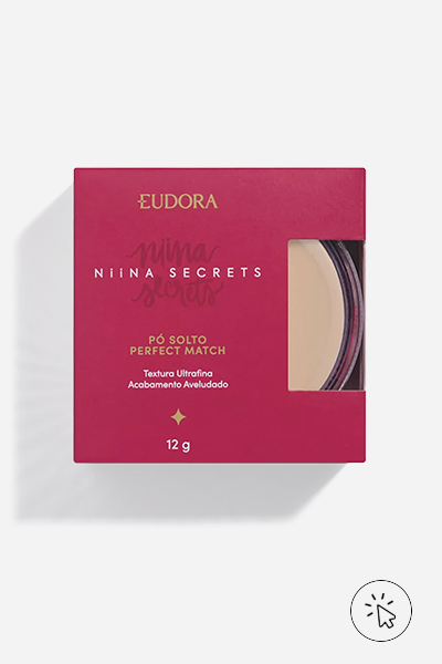Na foto: pó solto Perfect Match Niina Secrets - maquiagem para pele madura - qual a melhor base para pele madura - como fazer maquiagem básica para pele madura - o que é pele madura
