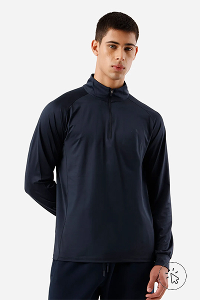 Blusa masculina esportiva gola alta azul escura - brasil core - o que é brasilcore