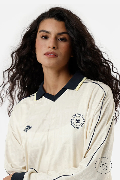 Camiseta esportiva feminina manga longa com gola e nervuras amarela - brasil core - o que é brasilcore