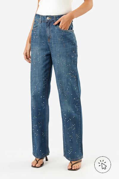 modelo usa calça com brilho - como improvisar roupa de festa junina - diy roupa festa junina