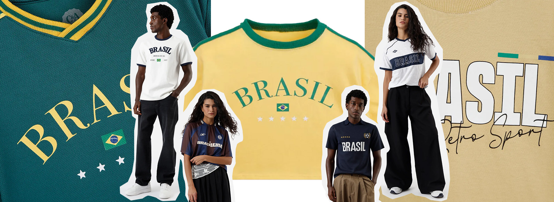 Looks para torcer pelo Brasil em família