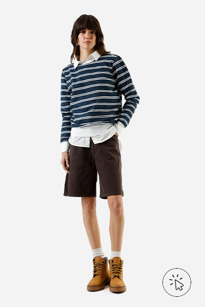 Blusão feminino de moletom listrado off-white - looks para assistir jogo de futebol