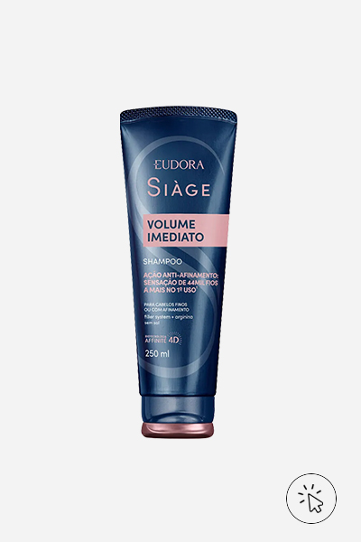 eudora siage shampoo volume imediato 250ml - como cuidar do cabelo no inverno