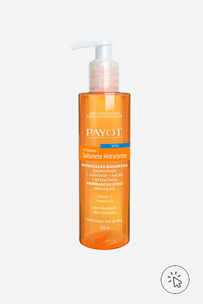 Sabonete líquido Payot detox Vitamina C - o que é acne - tipos de acne - tratamento para acne