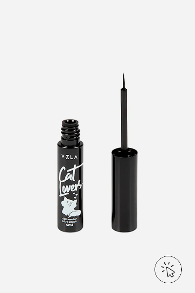 Delineador preto Cat Lovers Vizzela - visagismo na maquiagem