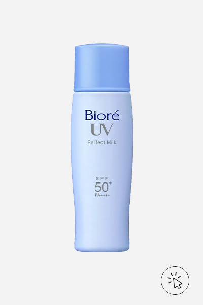 Protetor solar Bioré Perfect Milk FPS 50 - skincare japonesa - skincare asiática - marcas de skincare japonesas - j beauty
