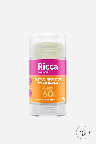 Bastão facial protetor solar Ricca - o que é acne - tipos de acne - tratamento para acne